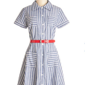 Modcloth Brand New Bookstore Shirt Dress